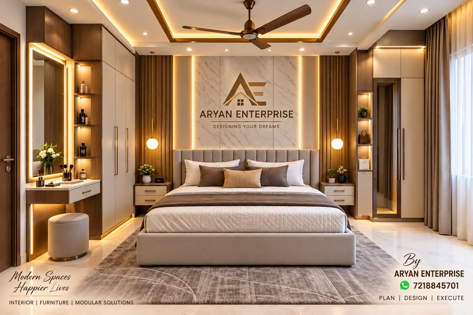 Master Bedroom by Aryan Enterprise