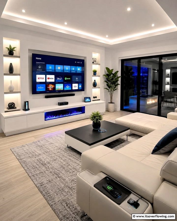 Modern Media Room by Aryan Enterprise